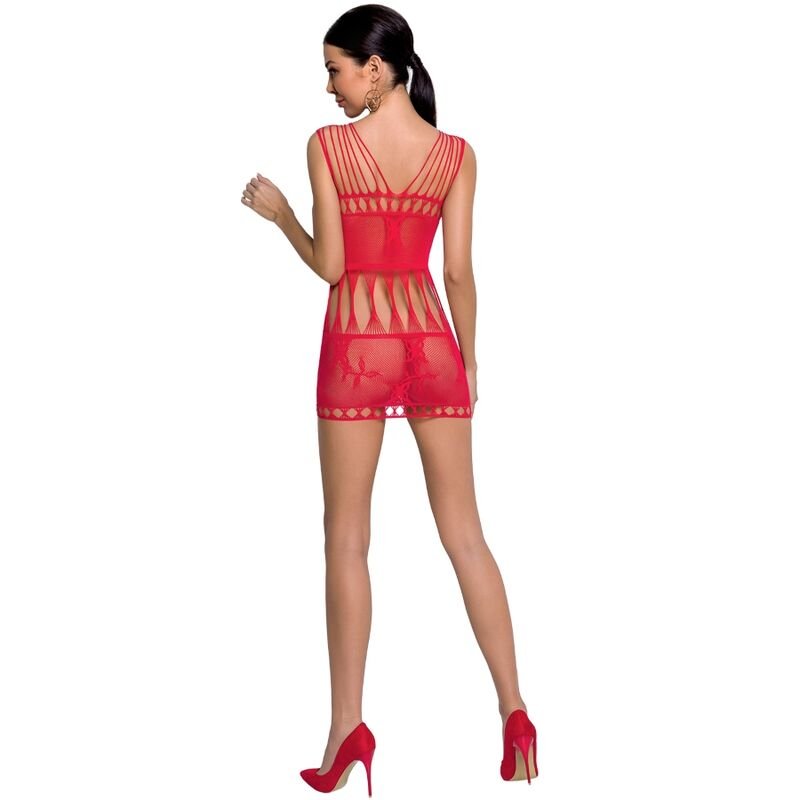 PASSION - WOMAN BS090 BODYSTOCKING ROJO TALLA ÚNICA - Imagen 2