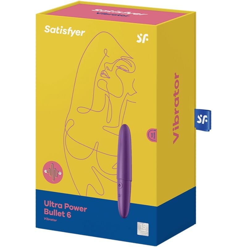 SATISFYER - ULTRA POWER BULLET 6 BALA VIBRADORA MORADA - Imagen 3