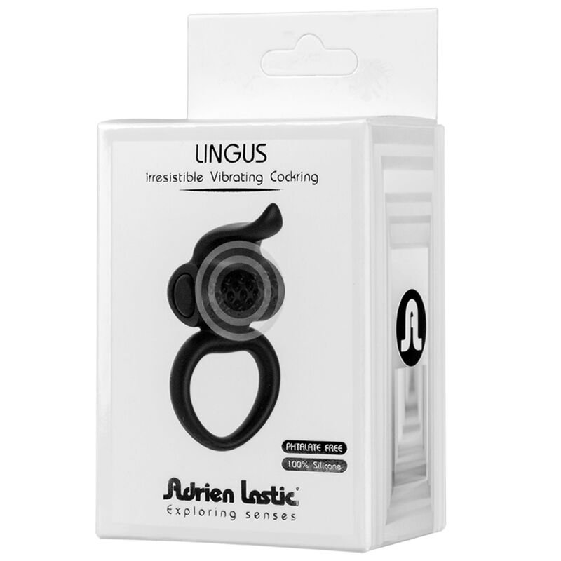 ADRIEN LASTIC - LINGUS ANILLO VIBRADOR NEGRO - Imagen 3