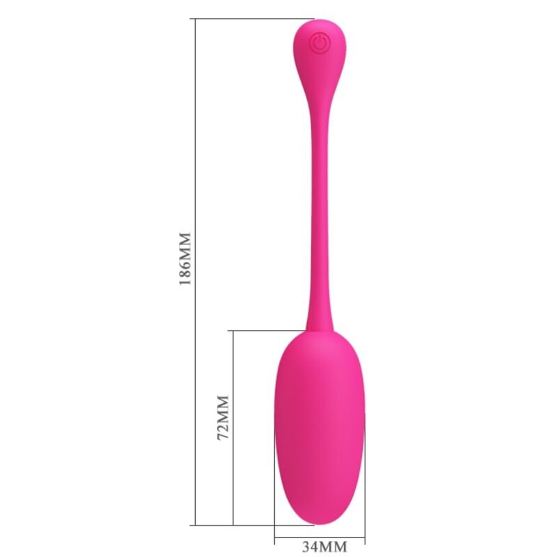 PRETTY LOVE - KNUCKER HUEVO VIBRADOR RECARGABLE ROSA - Imagen 5
