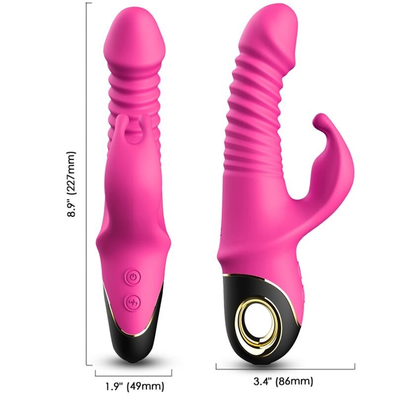 ARMONY - ZING DILDO VIBRADOR RABBIT FUCSIA - Imagen 3