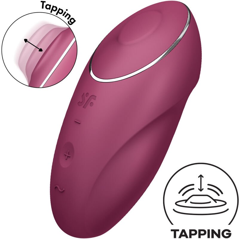 SATISFYER - TAP  CLIMAX 1 VIBRADOR LAY-ON ROJO - Imagen 4