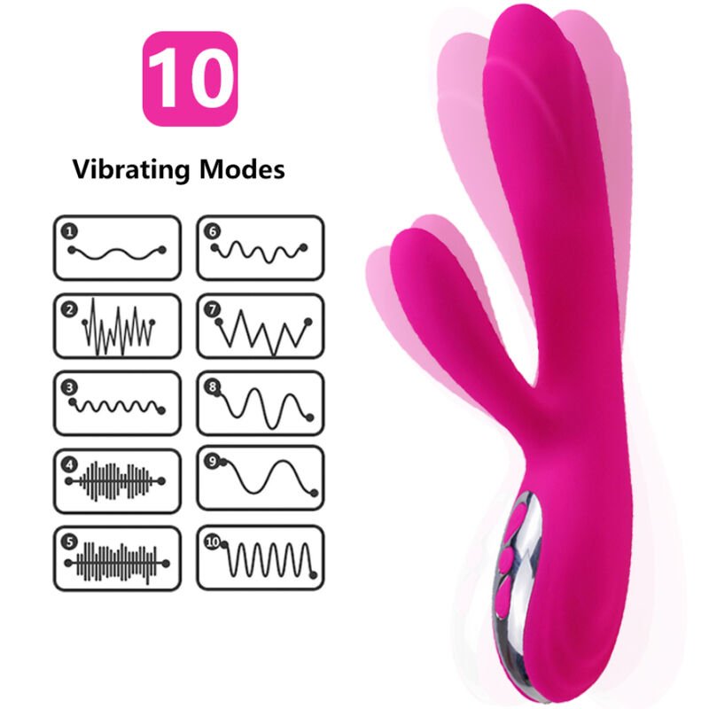 ARMONY - VIBRADOR  ESTIMULADOR FLEXIBLE EFECTO CALOR FUCSIA - Imagen 3