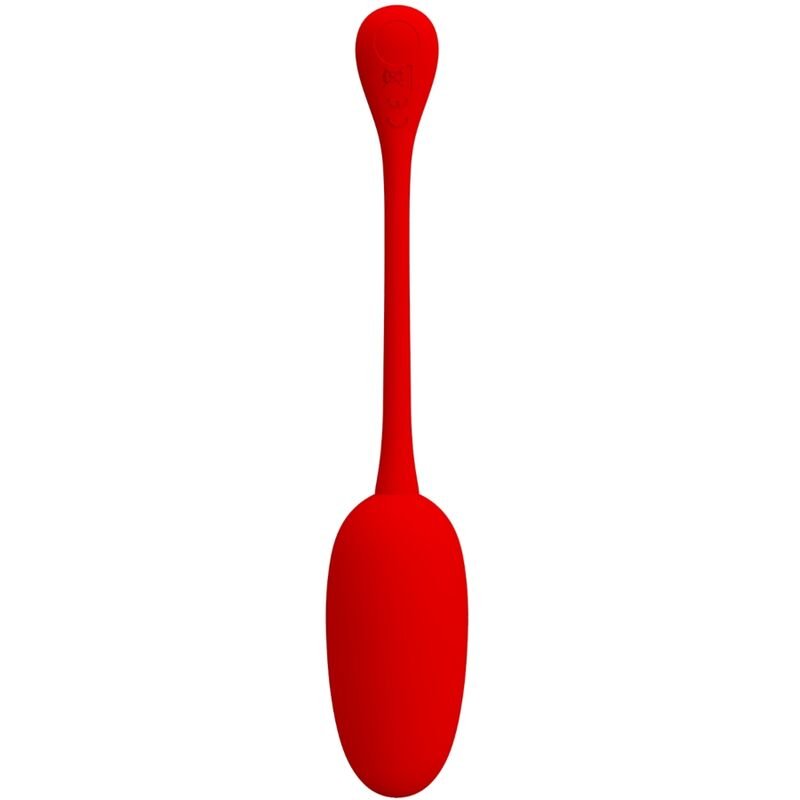 PRETTY LOVE - KNUCKER HUEVO VIBRADOR RECARGABLE ROJO - Imagen 5