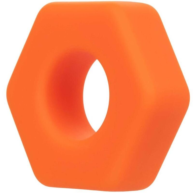 CALEXOTICS - ALPHA ANILLO PROLONG SEXGONO NARANJA - Imagen 4