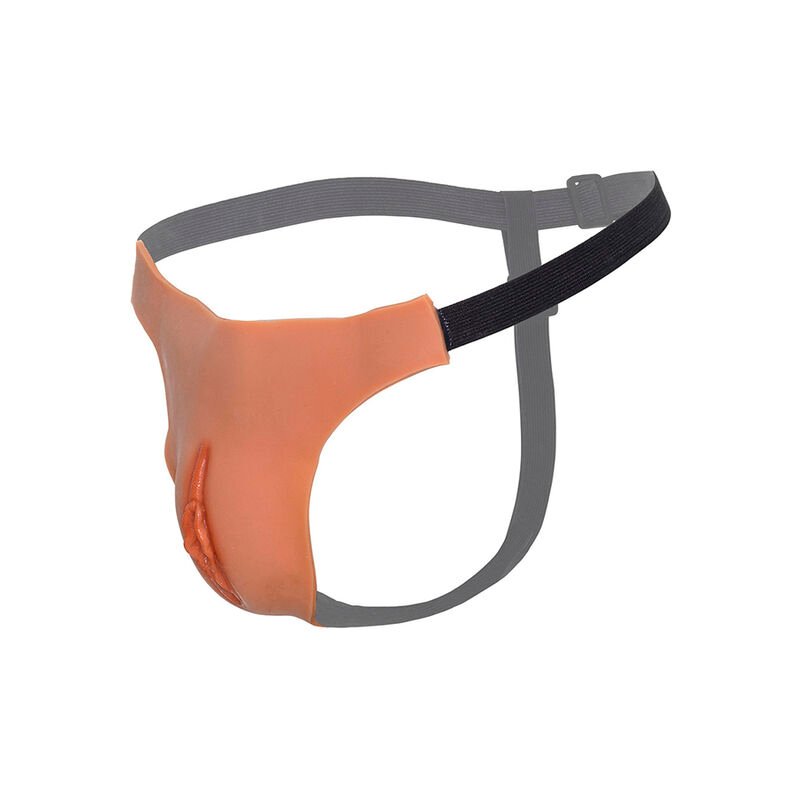 HIDDEN DESIRE - ALTER EGO TANGA VAGINA ABIERTA AJUSTABLE NATURAL - Imagen 2