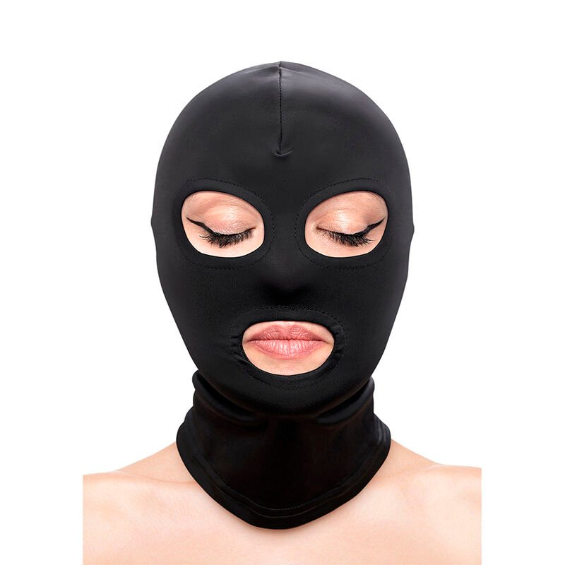 NS NOVELTIES - FETISH  FASHION PASAMONTAÑAS APERTURA DE OJOS Y BOCA NYLON NEGRO