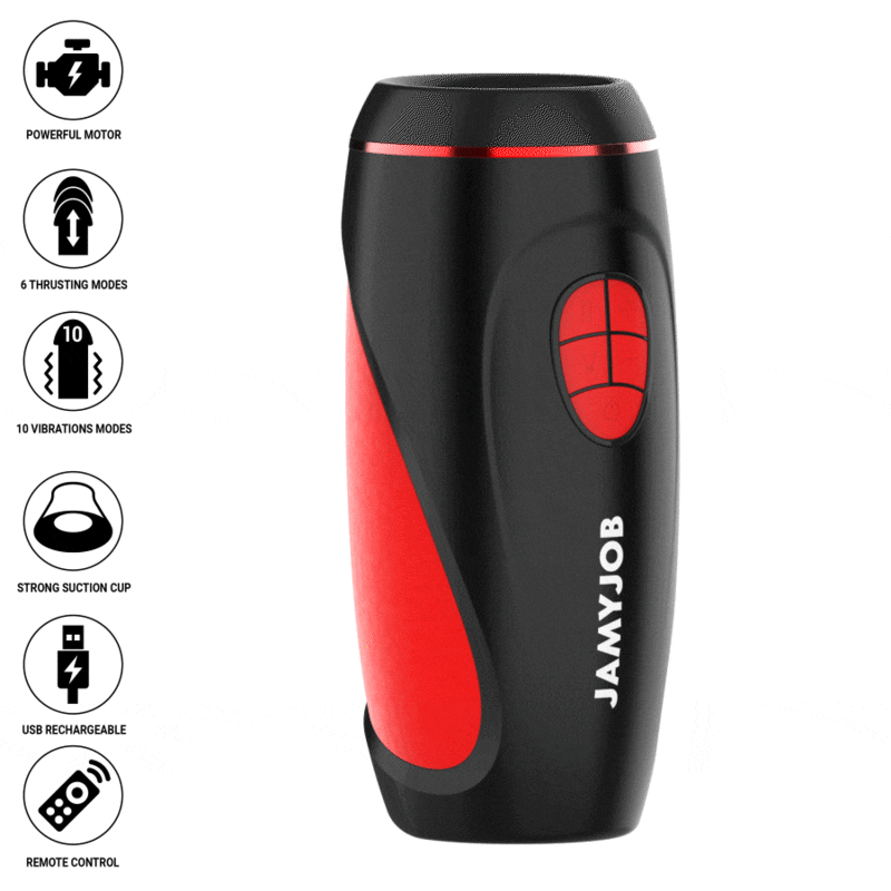 JAMYJOB - PYSTON BASE MASTURBADOR AUTOMÁTICO CON DILDO CONTROL REMOTO - Imagen 2