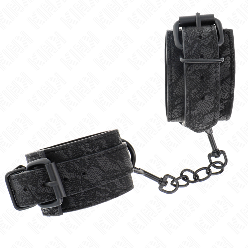 KINK - MUÑEQUERAS DE ENCAJE AJUSTABLE NEGRO 19-26 CM - Imagen 2