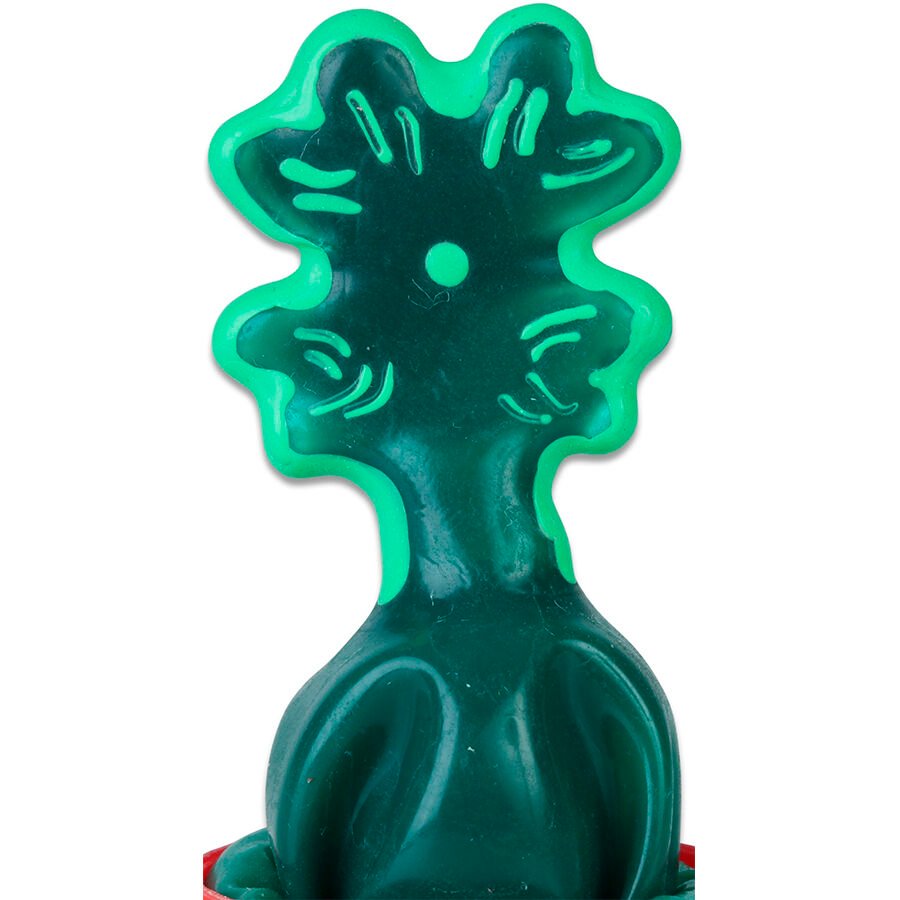 CONDOMERIE - PRESERVATIVO DECORATIVO PINTADO A MANO HOJA DE TRÉBOL