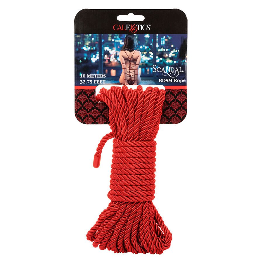 CALEXOTICS - SCANDAL CUERDA BDSM ROJA 10 M