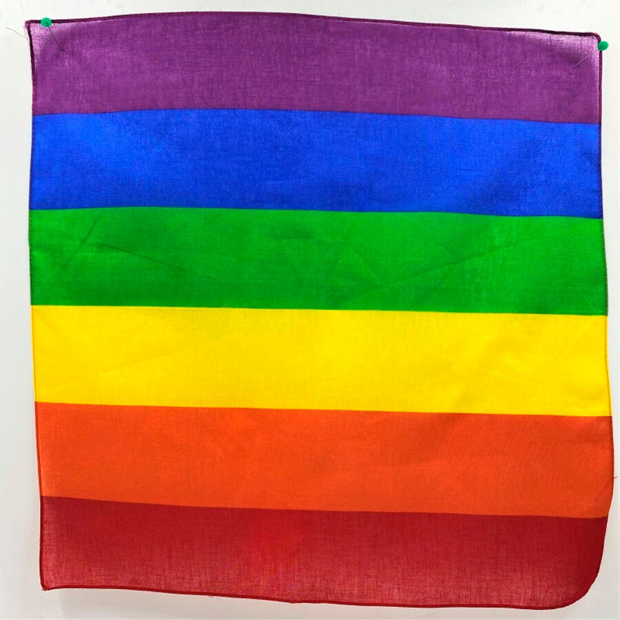 PRIDE - PAÑUELO ALGODÓN TRIANGULAR BANDERA ARCOÍRIS