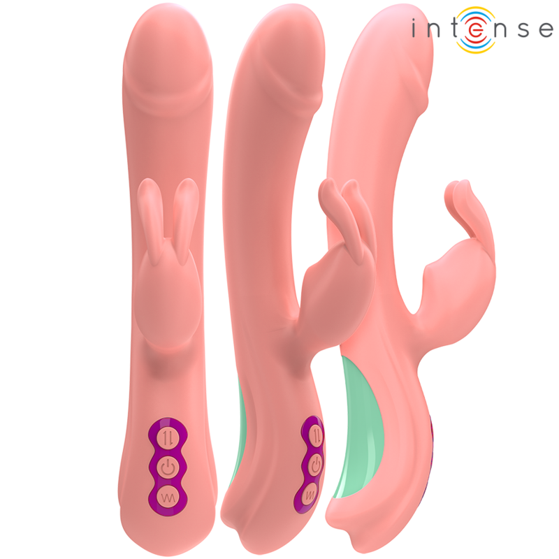INTENSE - RACHEL VIBRADOR RABBIT 5 VIBRACIONES ROSA - Imagen 3
