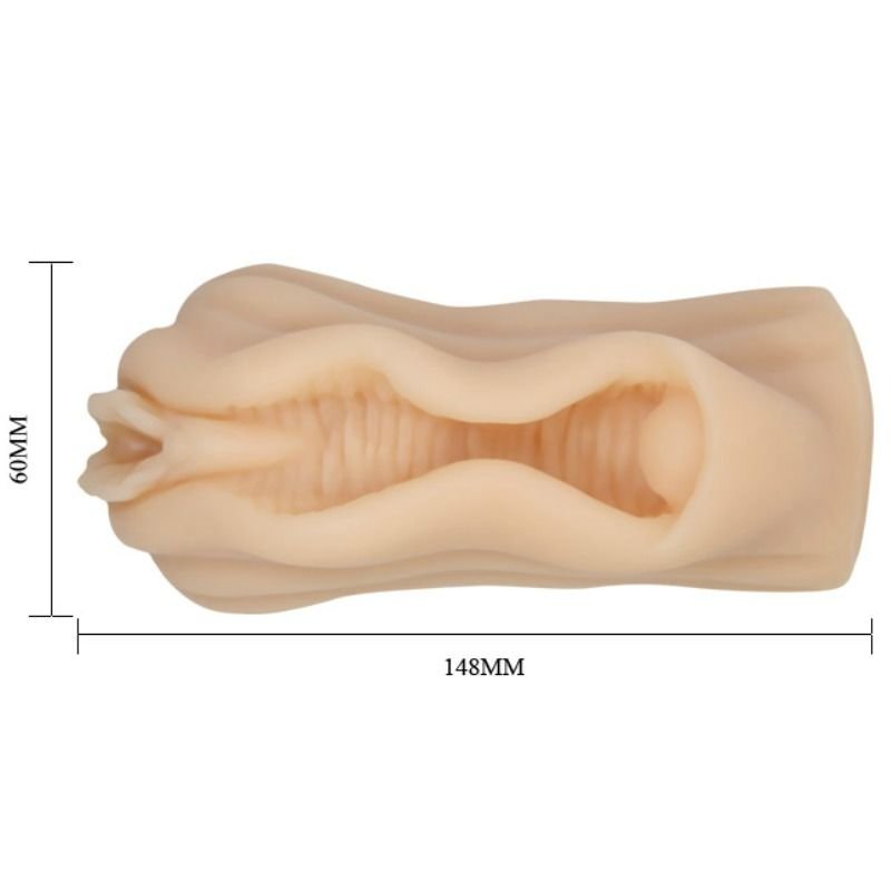 BAILE - MINI MASTURBADOR MASCULINO DISEÑO LABIOS VAGINA - Imagen 4