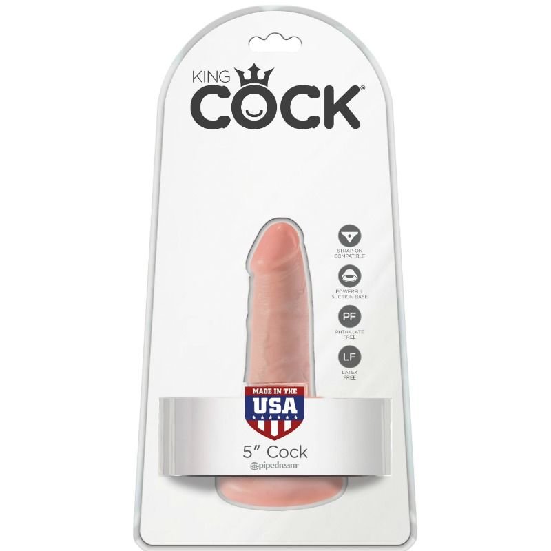 KING COCK - PENE REALÍSTICO 14 CM COLOR NATURAL - Imagen 4