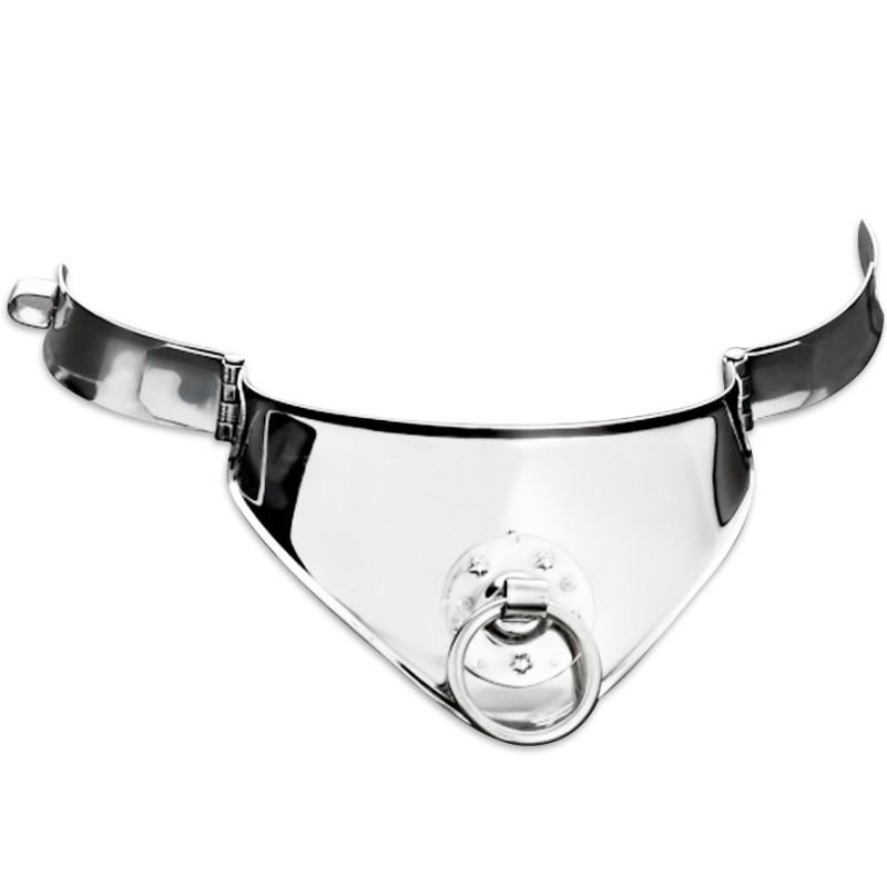 METAL HARD - COLLAR RESTRICCION CON ANILLA Y CANDADO 12.5 CM - Imagen 2