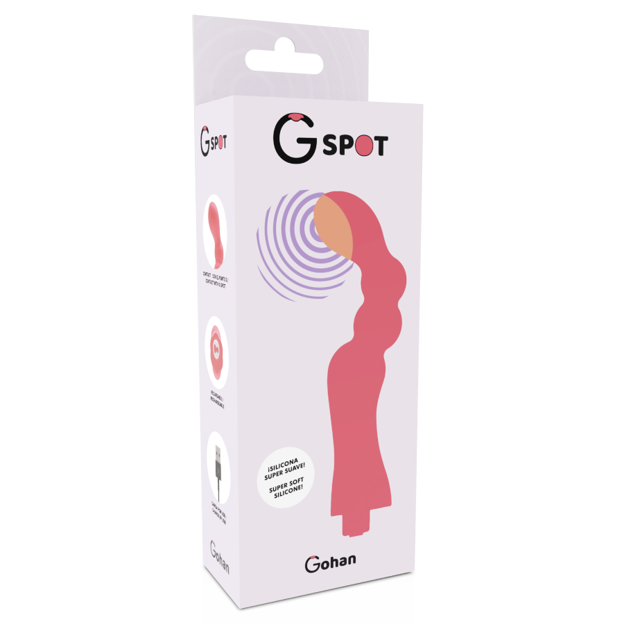 G-SPOT - GOHAN VIBRADOR PUNTO G LIGHT RED - Imagen 3