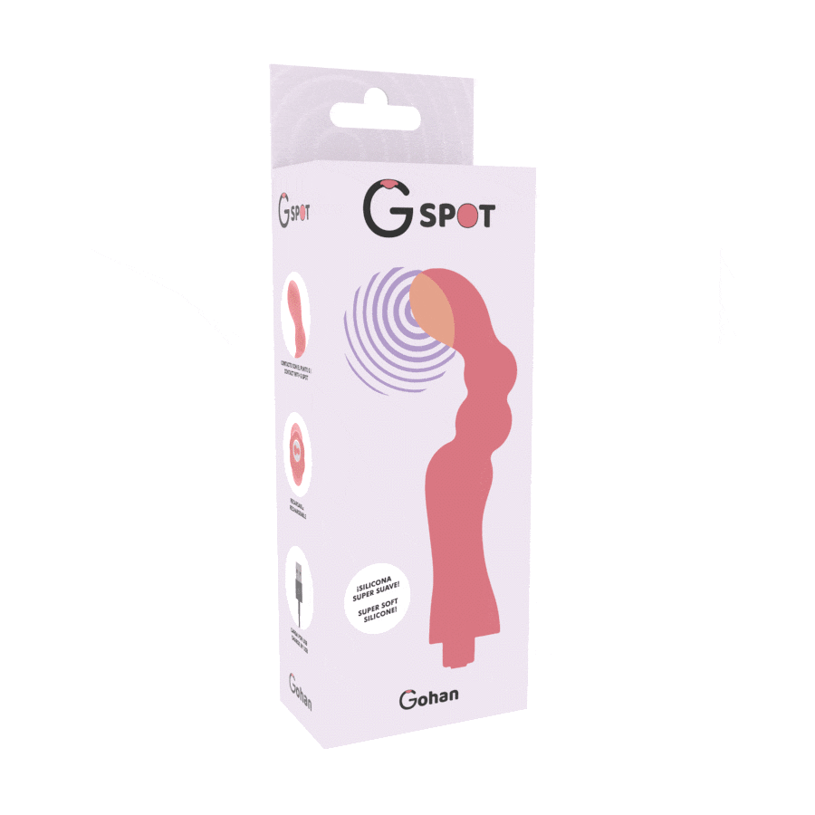 G-SPOT - GOHAN VIBRADOR PUNTO G LIGHT RED - Imagen 2