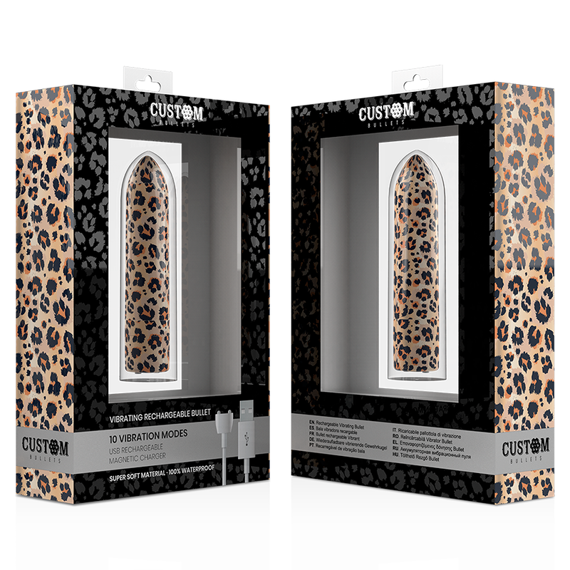 CUSTOM BULLETS - BALA RECARGABLE LEOPARD 10 INTENSIDADES - Imagen 5