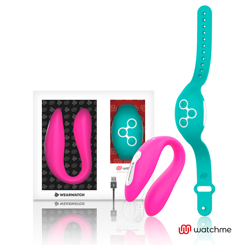 WEARWATCH - VIBRADOR DUAL TECHNOLOGY WATCHME FUCSIA / AGUA MARINA - Imagen 2